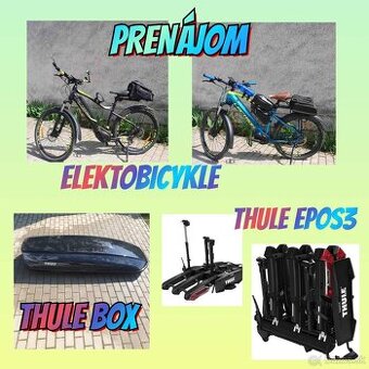 Nosič elektrobyciklov thule,stresny box thule,elektrobycikle