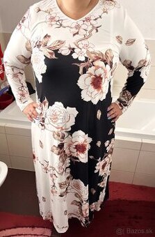 Šaty s kvetmi veľkosť 44