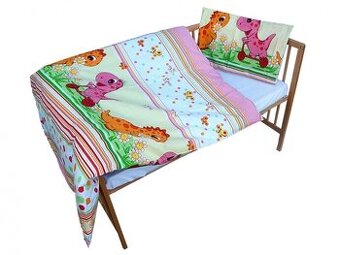 Obliečky Dinosaury, 135x100cm, 40x60 cm