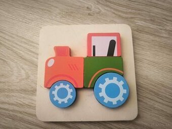 Playtive 5-dielne Puzzle s traktorom