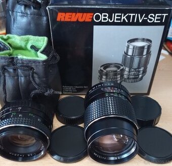 Pentax PK Auto Revuenon Objektiv Set 28mm a 135mm 1:2.8
