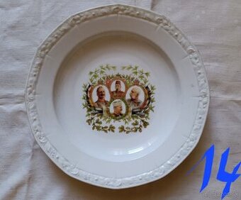 Obří porcelánová mísa - Franz Josef,Rakusko Uhorsko