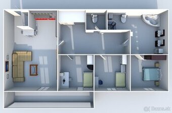 Luxusný 4i-byt s vnútorným parkovaním novostavba / Centrum