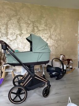 Cybex priam 4.0 lux carry cot vanička leaf green