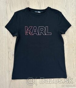 Karl Lagerfeld tričko XS čierne orig.