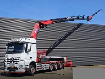Mercedes-Benz Arocs 2553-8x4–Valník+HR-HMF 50 t/m+JIB-EURO 6