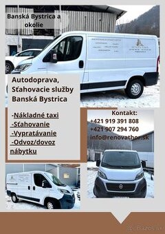 Sťahovacie služby Banská Bystrica a široké okolie