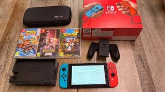 Vymenim Nintendo Switch - Alza + hry (2x Crash + 1x Pokemon)