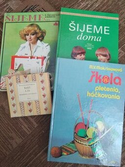 Predám knihy šitie a pletenie