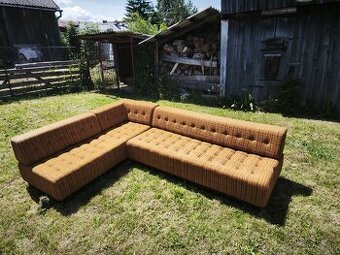 🛋 Na predaj retro sedacia súprava – rohová, látková