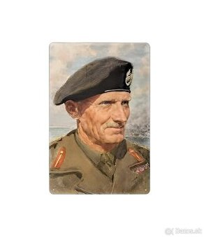 plechová cedule - Bernard Montgomery "Monty"