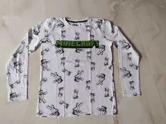 MINECRAFT tričká v.158/164 a 170/176 dlhý rukáv