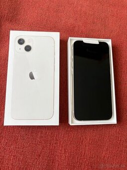 iPhone 13 - 128 GB - biely, zaruka, 100% bateria a stav