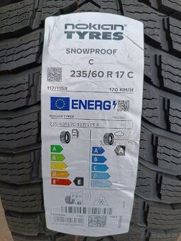 235/60R17C 117/115R zimné,nové