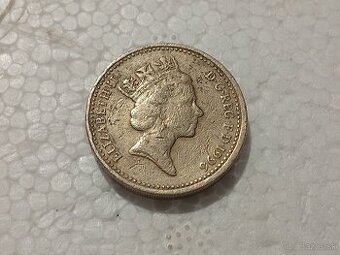 Predám veľmi vzácnu mincu One Pound 1996 error