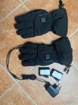 Vyhrievane, vodotesne rukavice Sealskinz vel. L