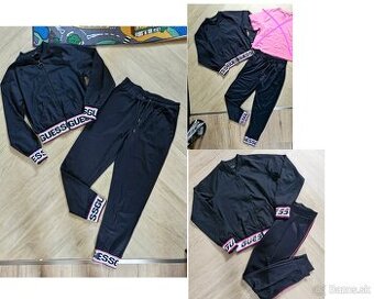 Guess 3x cierno ruzova logovana teplakova suprava