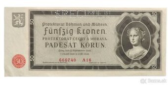 Protektorát Čechy a Morava - 50 korun - 1940
