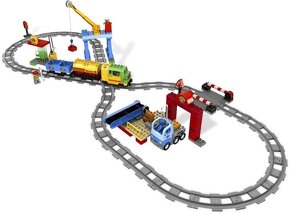 Lego Duplo - nakladny vlak, zeleznicny most, kolajnice