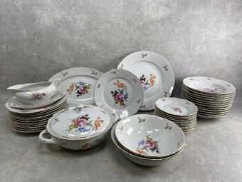 Obedový slávnostný servis 12os Bohemia Czechoslovakia