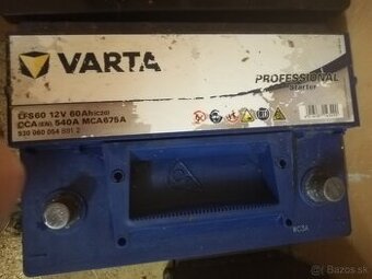 Predám autobatériu Varta 12v 60ah 540A