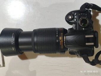Nikon D3100 + AF-S 55-200mm nafotené 7602 uzávierok