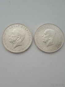 Strieborne mince Švedska a Danska