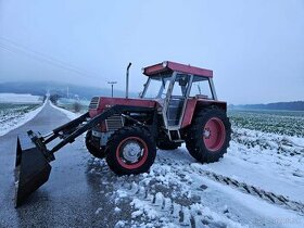 Kolesovy traktor Zetor 8045 Crystal 1981 celny nakladac lyzi