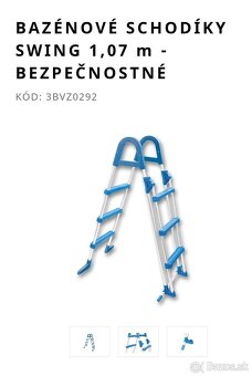 Bezpečnostné bazénové schody