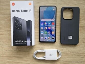Xiaomi Redmi Note 14 , 6GB/128GB, cierny,novy,zaruka