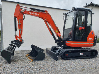 Predám minibager3x lžíce,2.6tKubota KX61-324HP