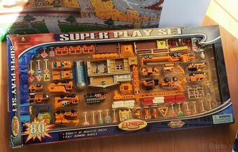 Stavbárske autíčka a dopravné značky (sada)