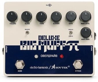 EHX Sovtek Deluxe Big Muff Pi fuzz distortion drive