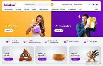 Predám zabehnutý eshop Balabim.sk, .cz, .hu...