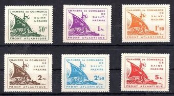 Nemecká okupácia Francúzsko 1945 MI-DE-FR ST 1-6