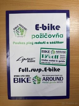 Poukaz na zapůjčení kol v hodnotě 80 euro