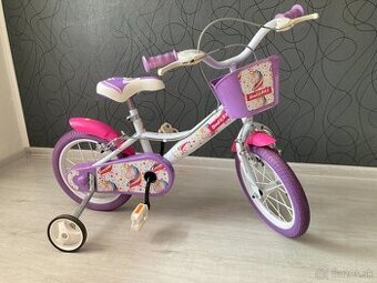 Detský bicykel s pomocnými kolieskami – výborný stav