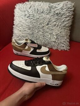 Nike Air Force 1 Low hnedo-čierne (veľkosť 44)