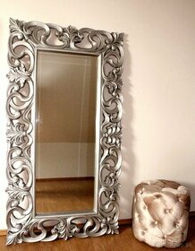 Luxusne barokove strieborne Zrkadlo 170cm - 45%