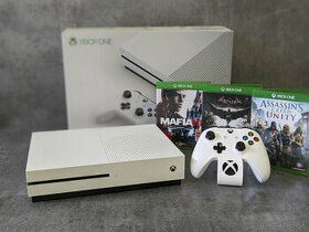 Xbox One S 500GB + 1 ovládač, Mafia, Batman, Assassins Creed