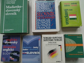 Slovníky a učebnice ANJ NEJ FR MAĎ LAT Srbo-Chorv