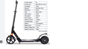 Elektrická kolobežka Icewheel E9