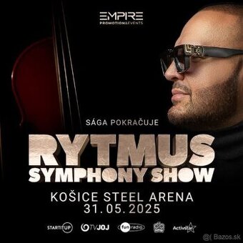 2 lístky Rytmus Symphony Show 31.5.2025 Košice