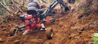 minibager kráčajúci bager spider excavator