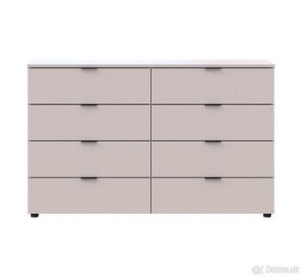 Komoda Kašmír 8 zásuviek 130x38x81