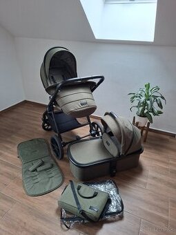 Moon Kočík CLICC 2v1 - machovo zelená