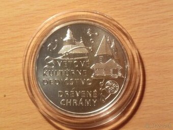 Drevené chrámy 10€ 2010 BK – Investičné striebro