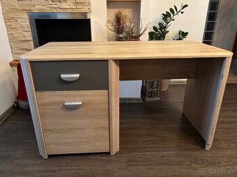 Písací stôl YOOP - dub sonoma/antracitová