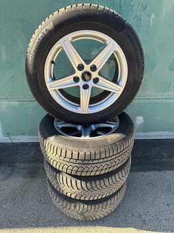 205/60 r16 5x112 r16 -Sada alu diskov Audi A4 B9,5