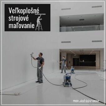 Veľkoplošné strojové maľovanie - profesionálne služby